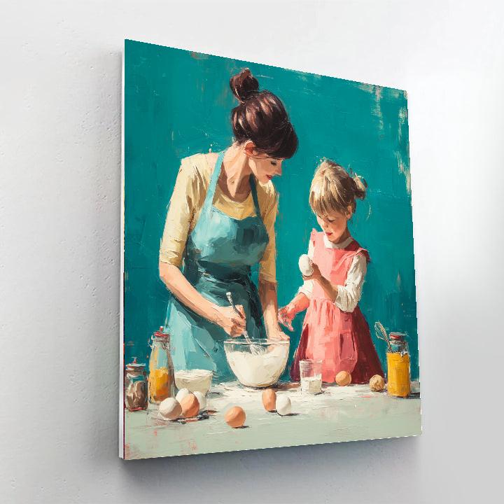 Baking Memories With Mom Painting Number Kit