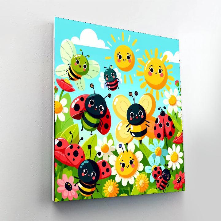 Giggling Garden Friends Painting By Numbers Kit
