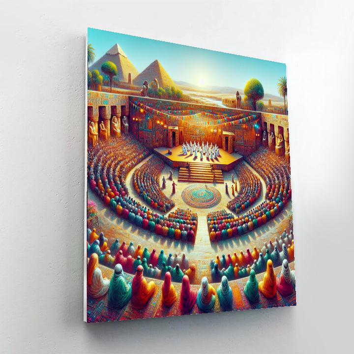 International Festival Of Theatre - Egypt Painting Number Kit