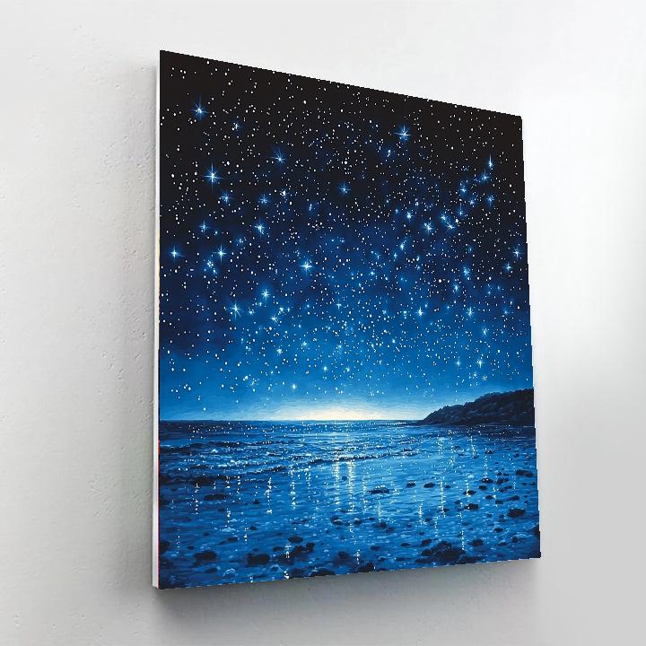 Ansel Adams Inspired Elegant Starlit Sky  Paint By Numbers