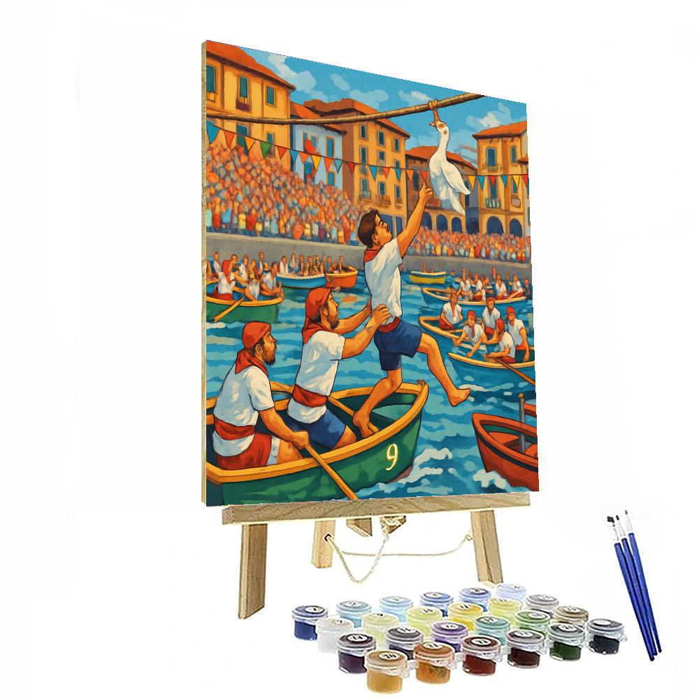 Day Of The Geese - Spain Paint By Numbers Art