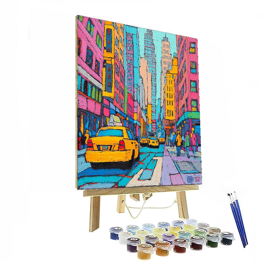 Keith Haring Inspired Eclectic City Vibes  Number Painting
