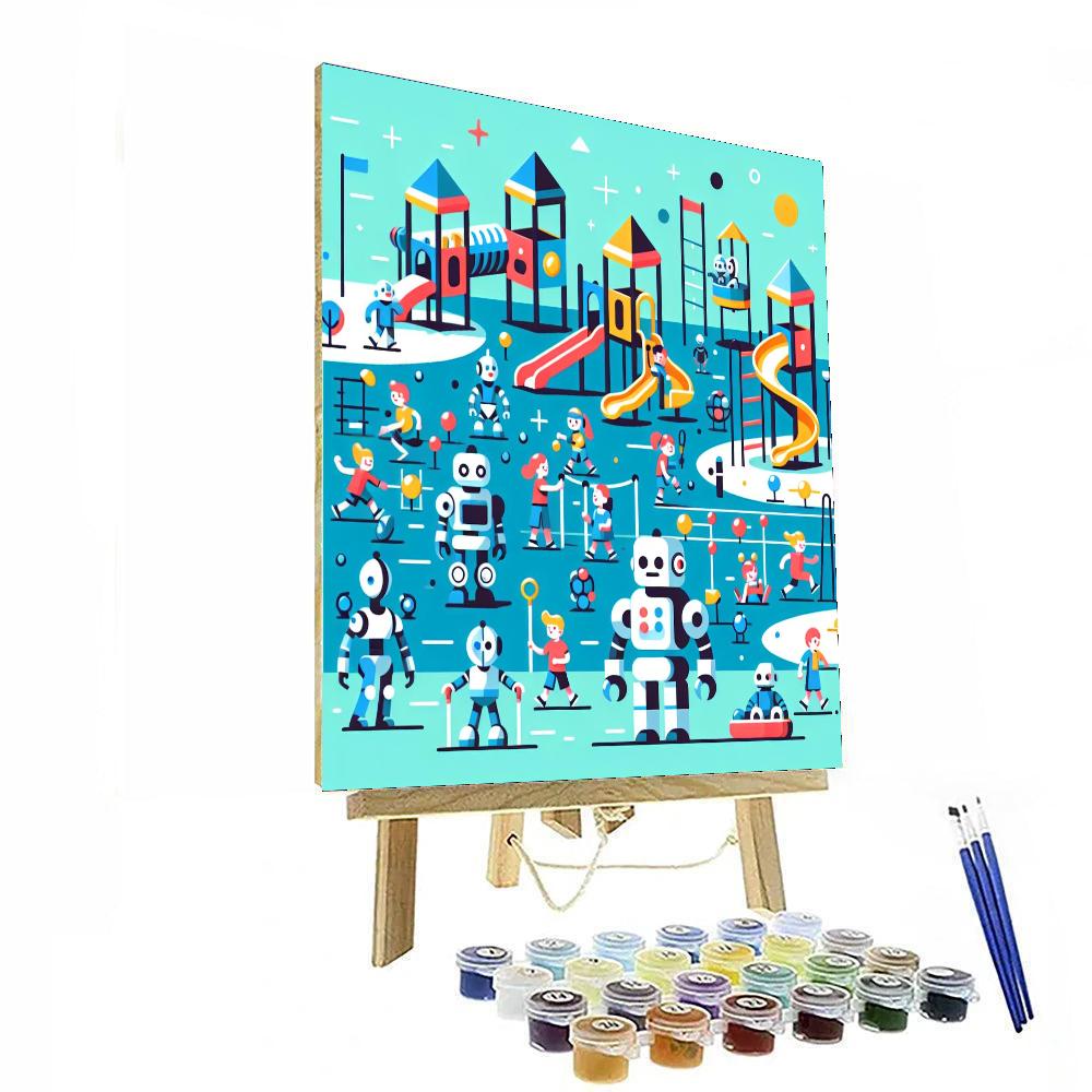 Imaginative Robot Playground Painting Number Kit