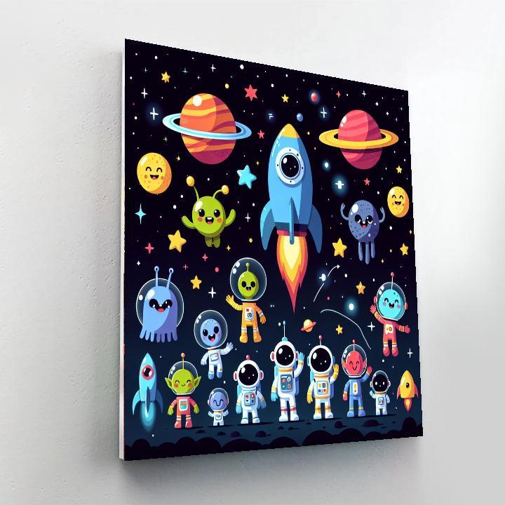 Space Expedition Adventure DIY Paint By Numbers