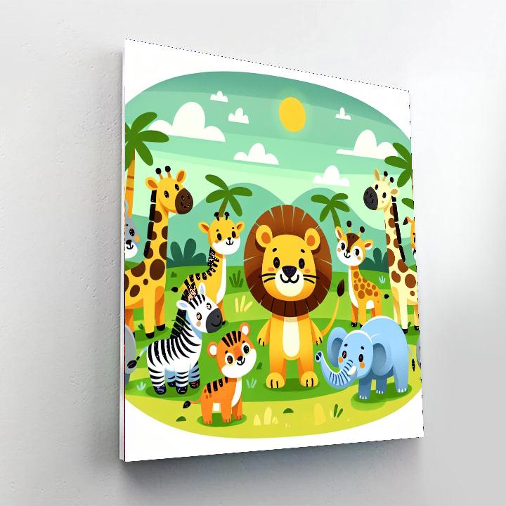 Exciting Animal Expedition Numbered Painting Kits