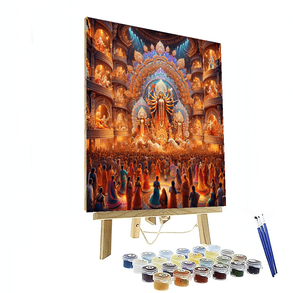Kolkata Durga Puja - India Paint By Number