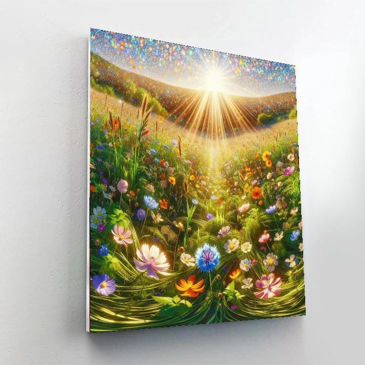 Summer Meadow Dreamscape DIY Paint By Numbers