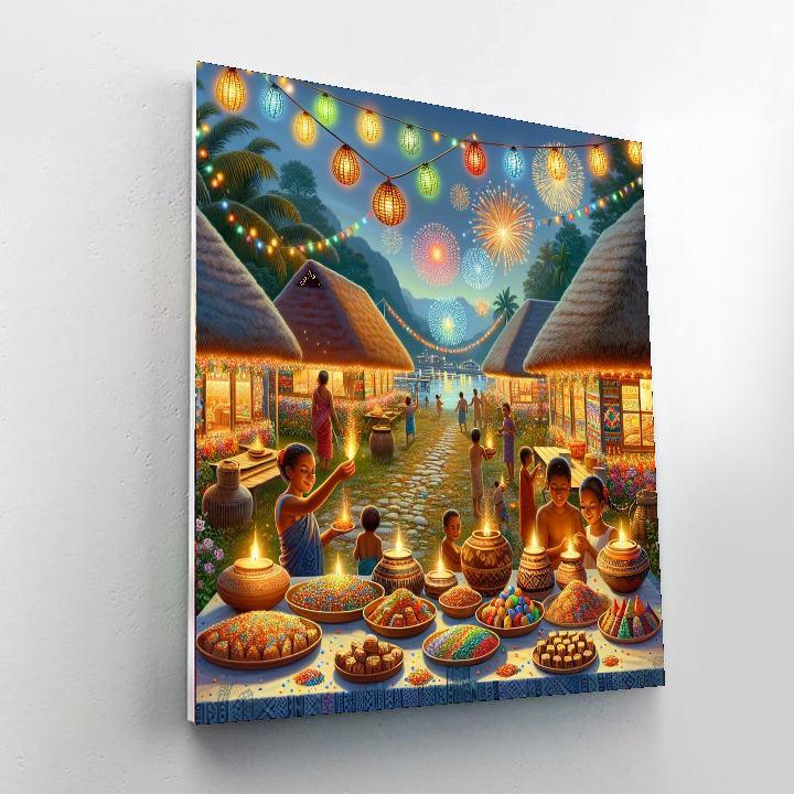 Diwali Lights Festival - Fiji Paint By Number