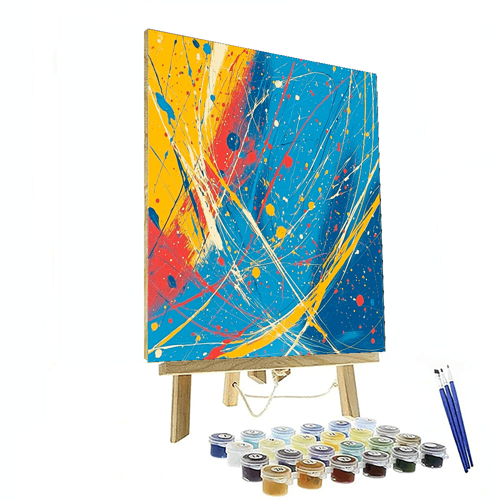 Jackson Pollock Inspired Patterns Of The Cosmos  Paint By Color