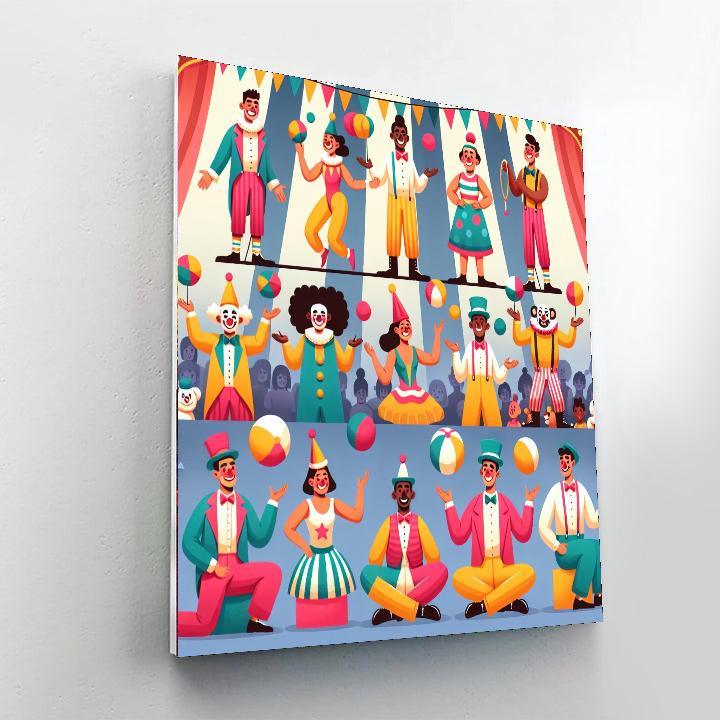 Circus Wonders Extravaganza Paint By Numbers Art