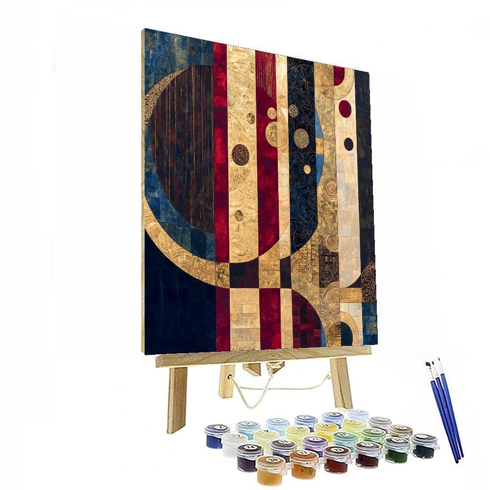 Gustav Klimt Inspired Symphony Of Patterns  Paint By Color