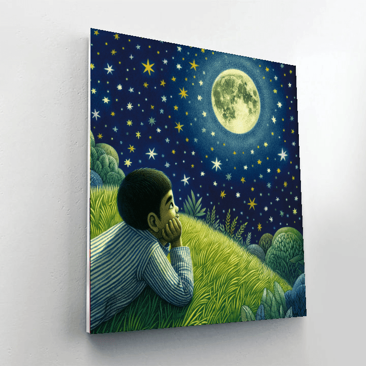 Dreamy Stargazer Number Painting