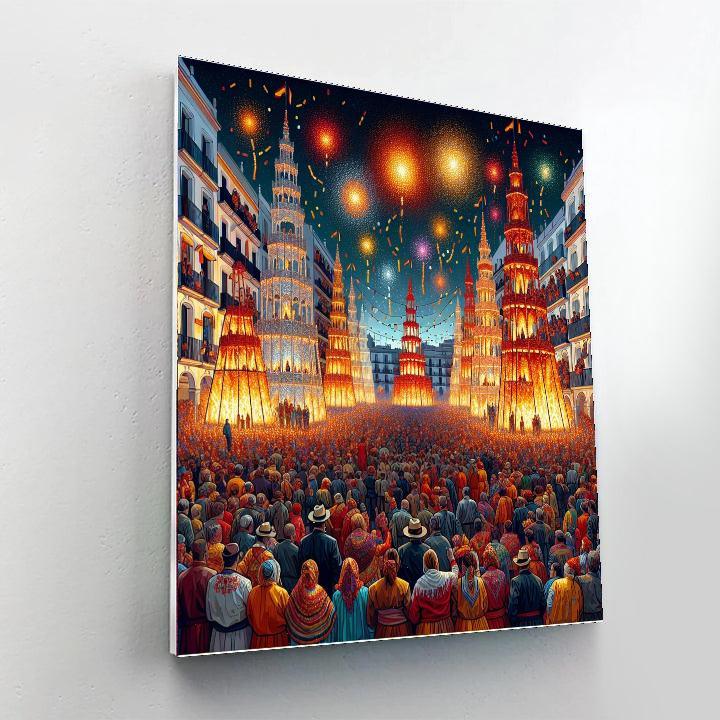 Las Fallas De Dénia - Spain Paint By Color