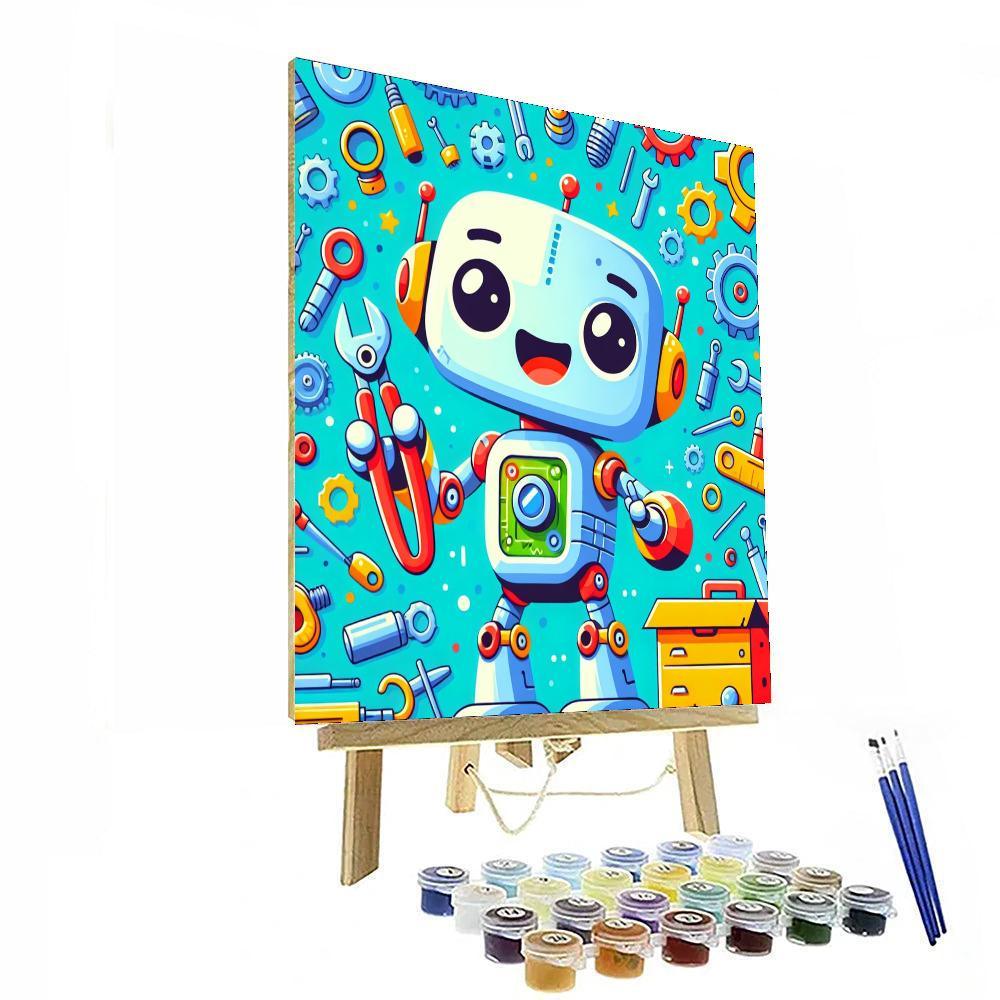 Robot Mechanics Paint By Number