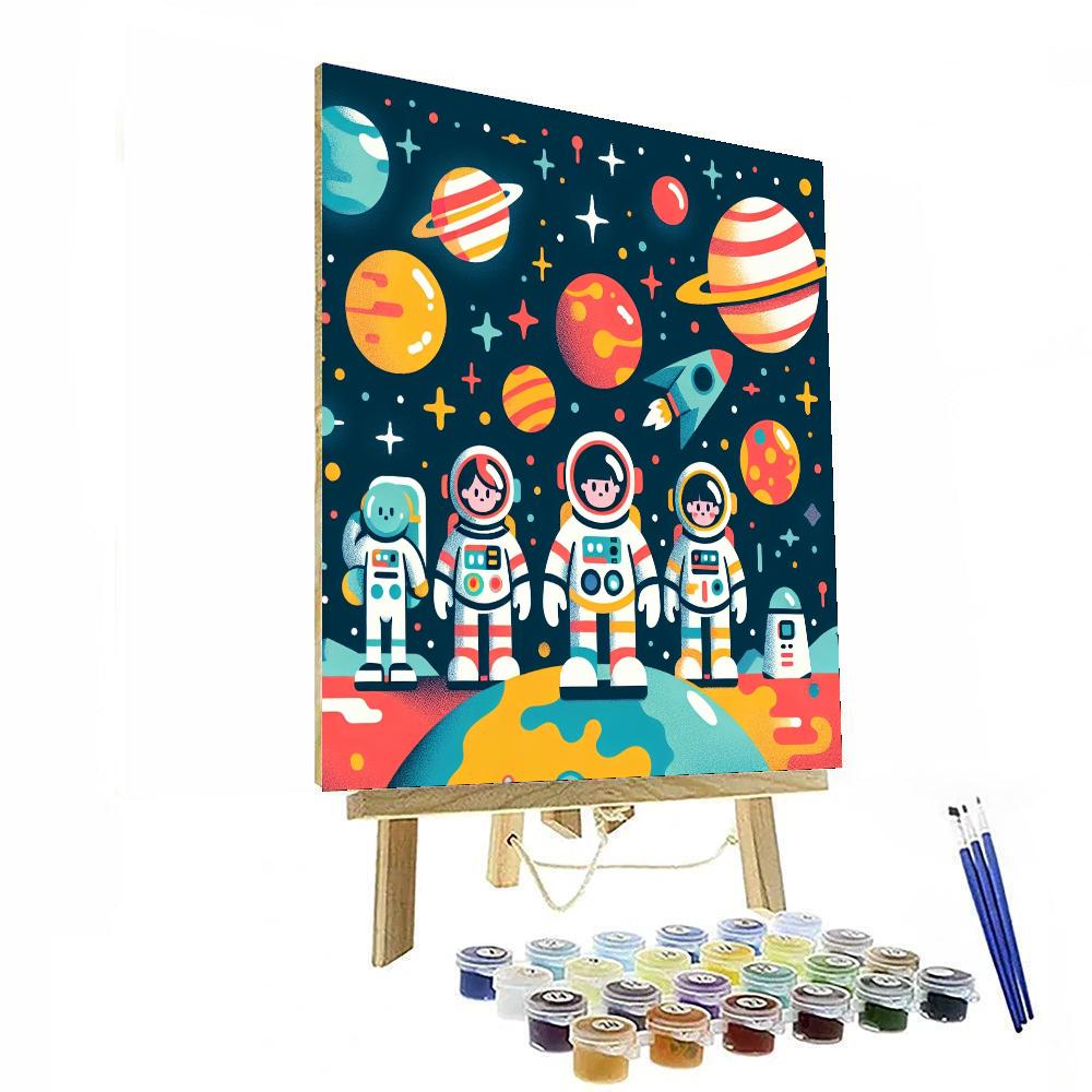 Epic Space Mission Paint By Numbers