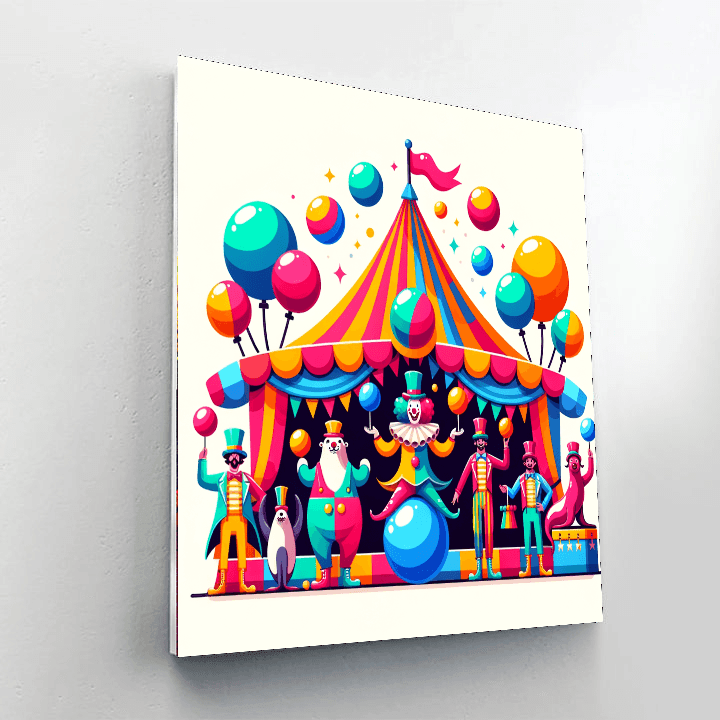 Circus Carnival Extravaganza Paint By Numbers Kits