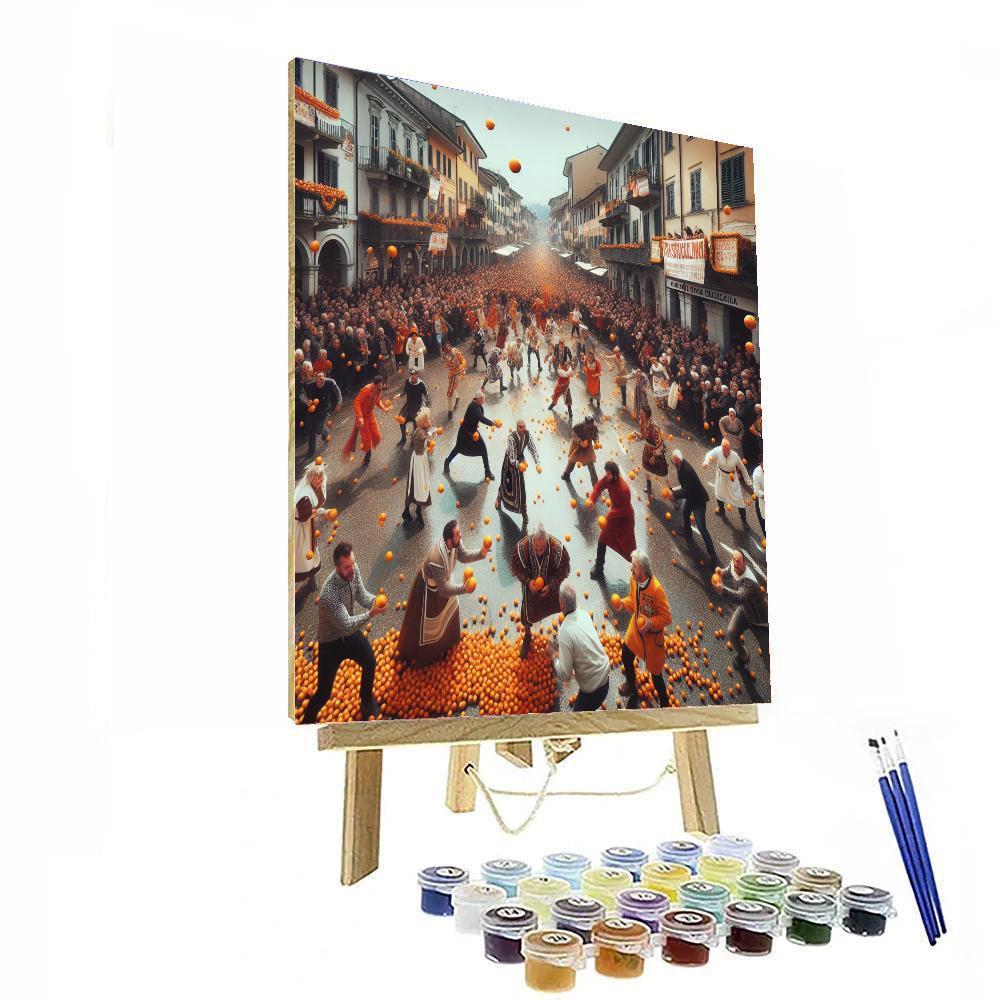 The Carnival Of Ivrea - Italy Numbered Painting Kits