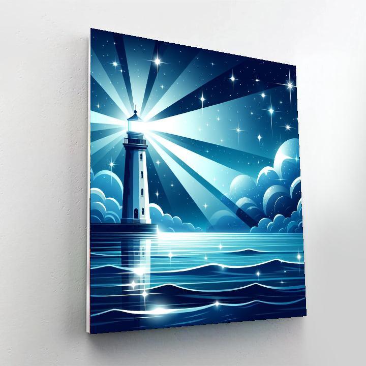 Mystical Lighthouse Glow Paint By Numbers Kits