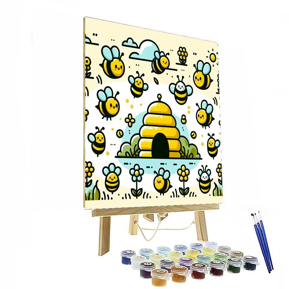 Buzzing Bee Harmony Paint By Numbers Kits
