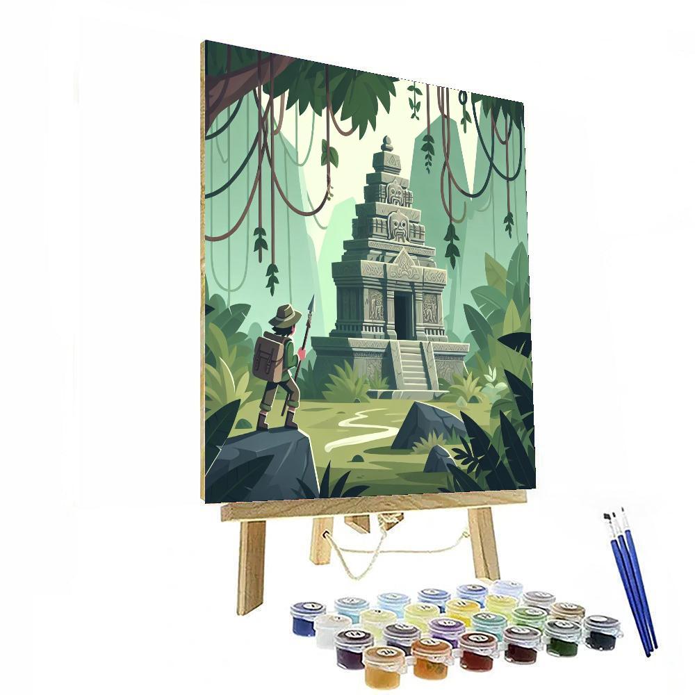 Mystery Of The Lost Temple Number Painting