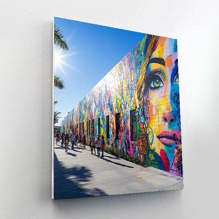 Street Art In Wynwood Paint By Color