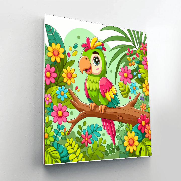 Poppy Parrot Paint By Color