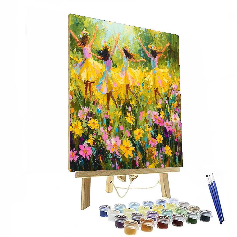 Meadow Dance With Mom DIY Paint By Numbers