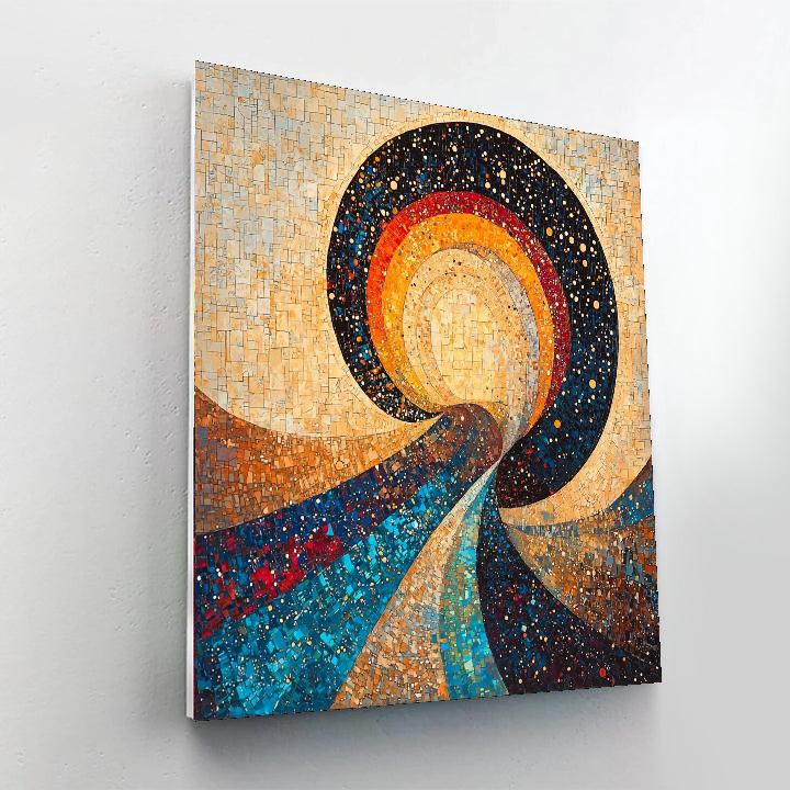 Gustav Klimt Inspired Awakening Of Spirit  Number Painting