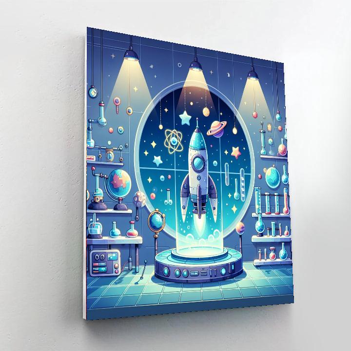 Rocket Scientist Laboratory Paint By Color