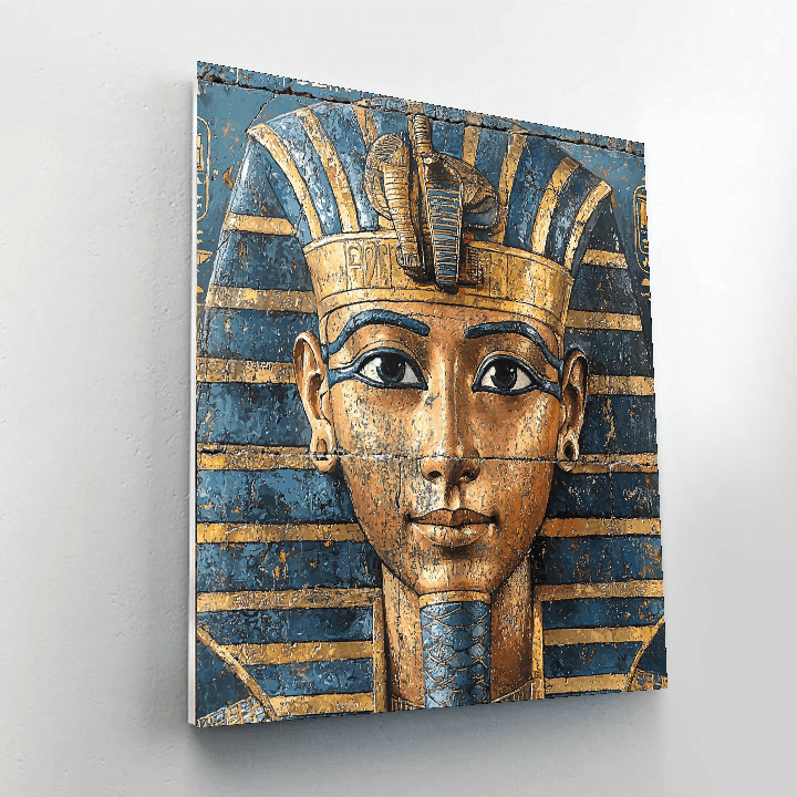 Ancient Egyptian Style Inspired Pharaoh's Golden Glance  Paint By Number