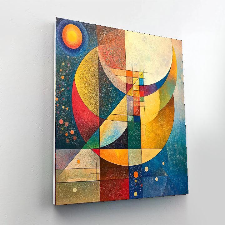 Wassily Kandinsky Inspired Abstract Color Harmony  Paint By Numbers