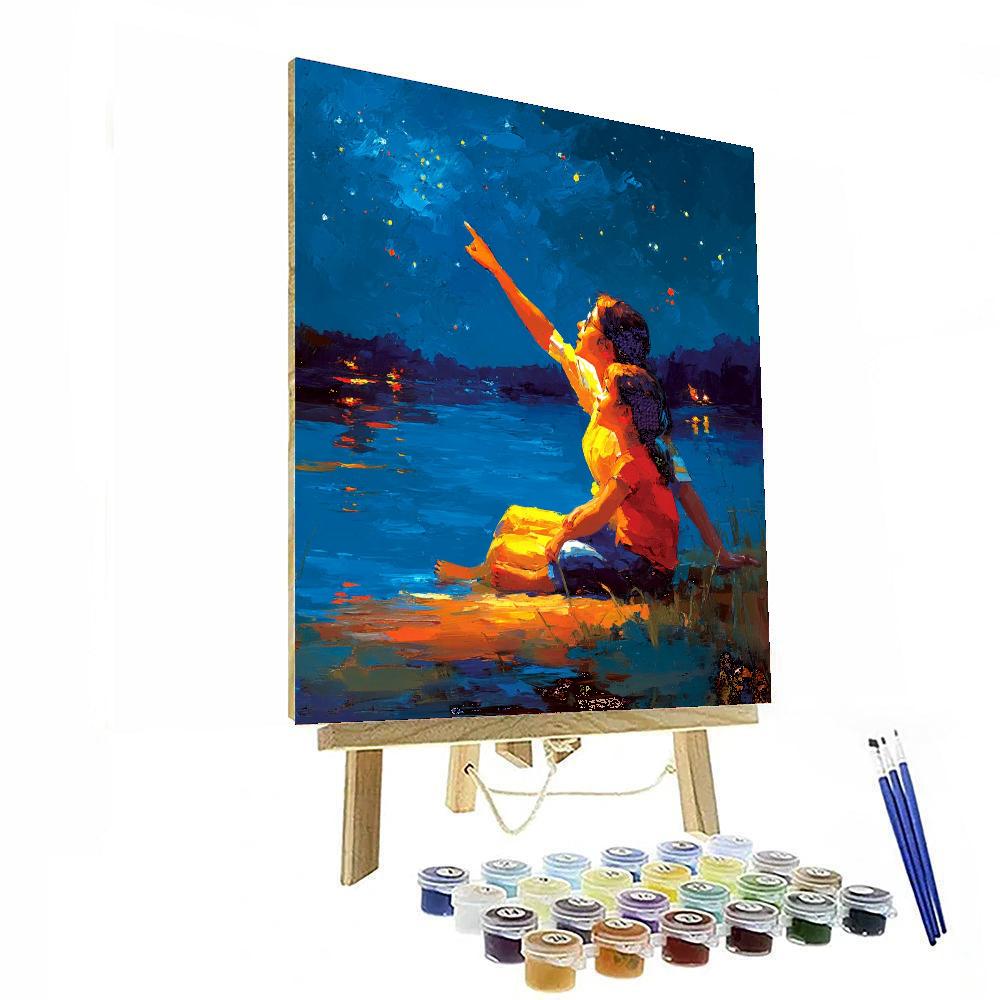 Stargazing With Mom Numbered Painting Kits