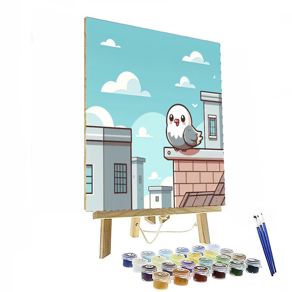 Cheerful Pigeon Paint By Number