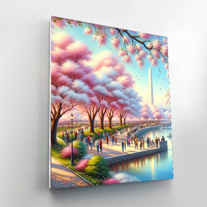 Cherry Blossom Festival - United States Paint By Numbers