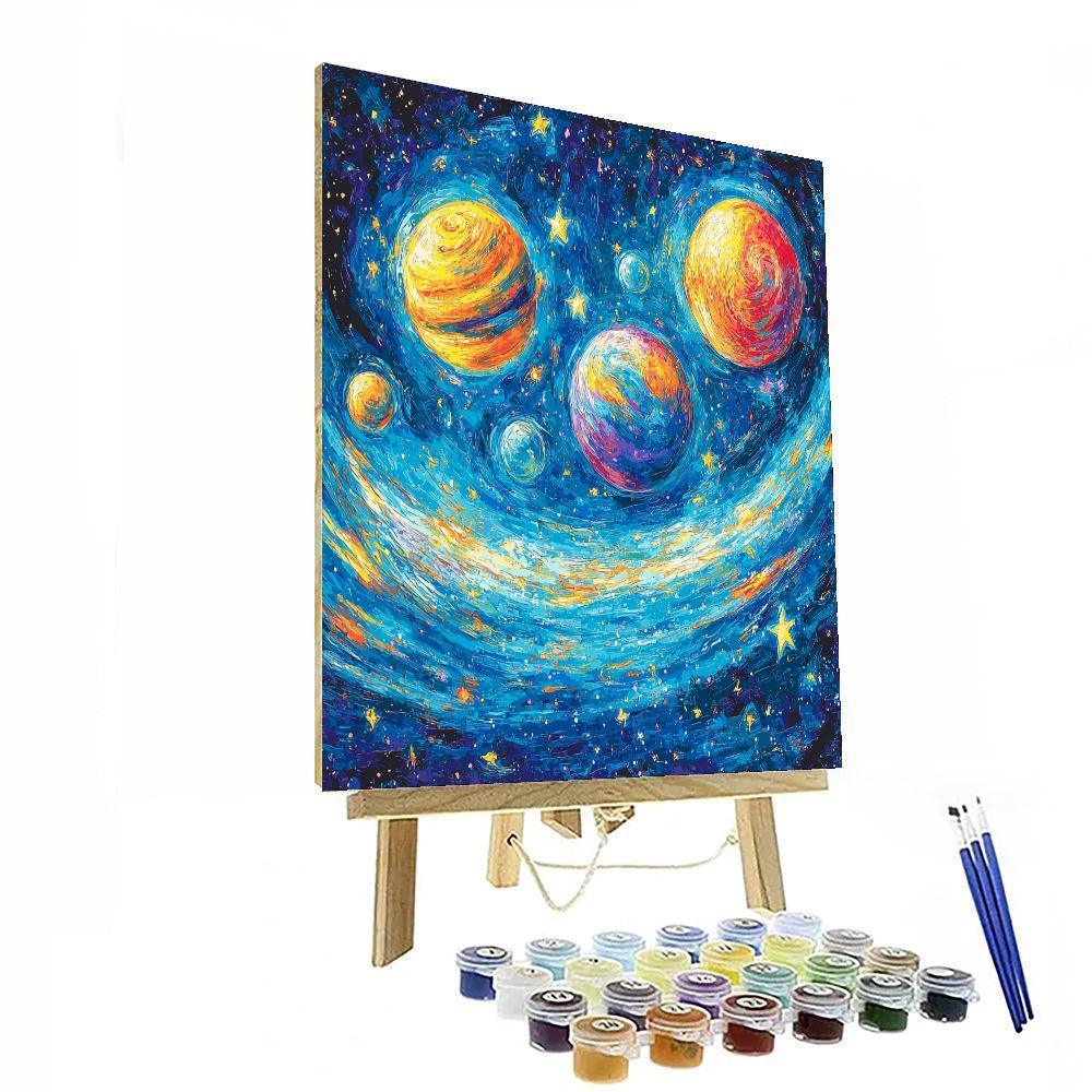 Munch Inspired Solar Symphony  Painting By Numbers Kit