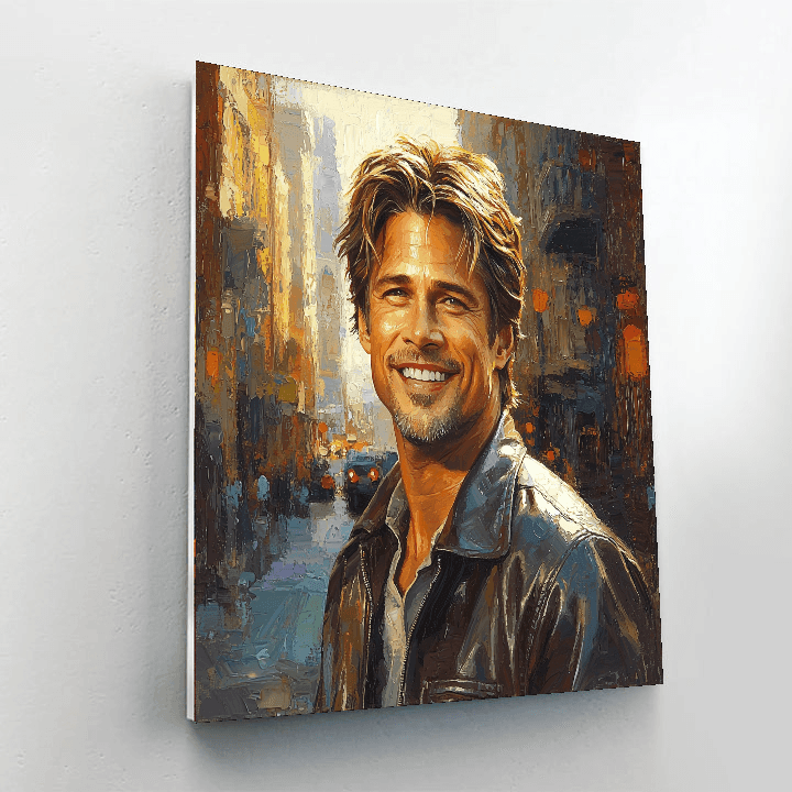 Brad Pitt: Chasing Stardom Through Time Numbered Painting Kits