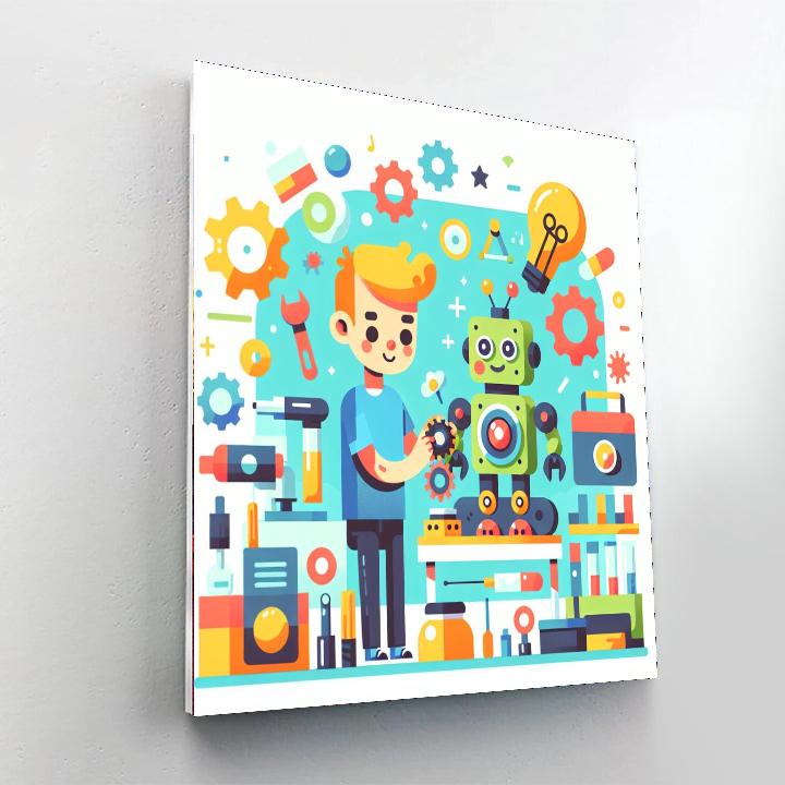 Robotics Builder Lab DIY Paint By Numbers