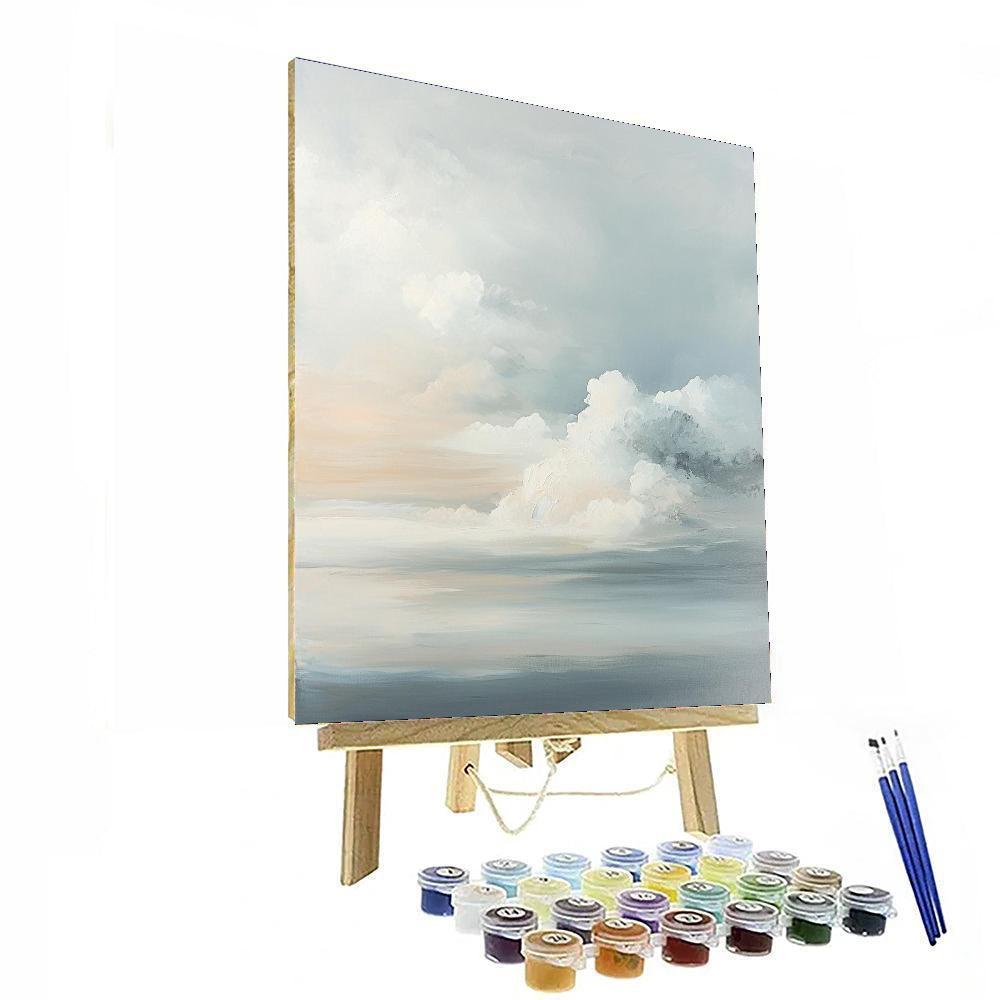 Leonardo Da Vinci Inspired Veil Of Clouds  Paint By Numbers