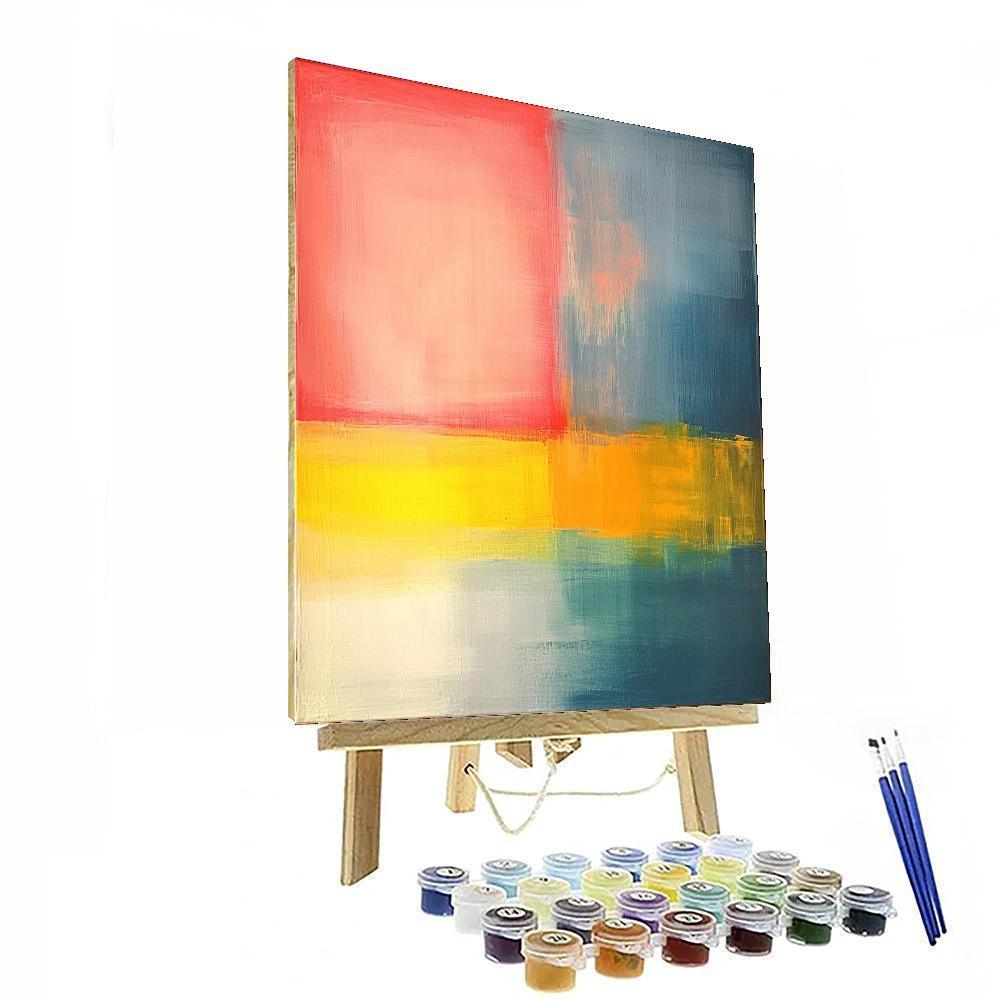 Rothko Inspired Luminous Abstract Shapes  Painting By Numbers Kit