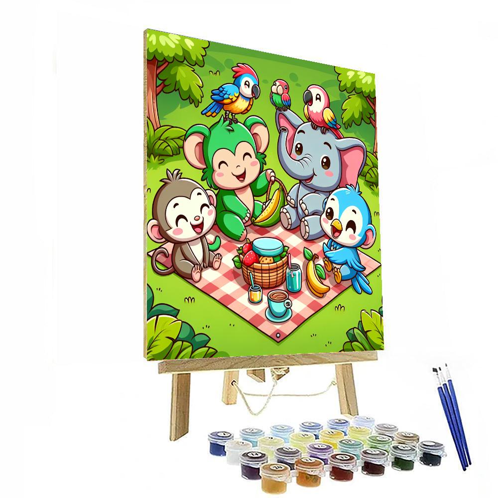 Jungle Friends Picnic Paint By Numbers Kits