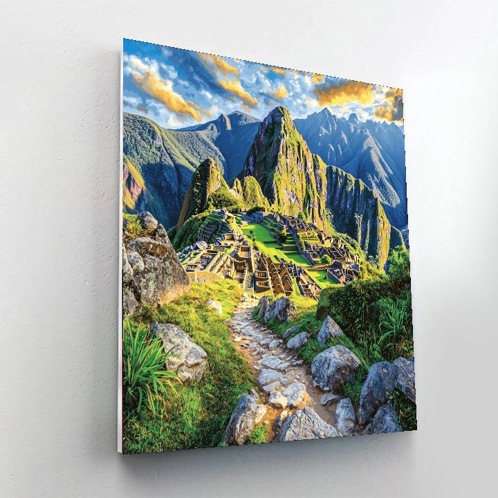 Hiking The Inca Trail To Machu Picchu Paint By Color