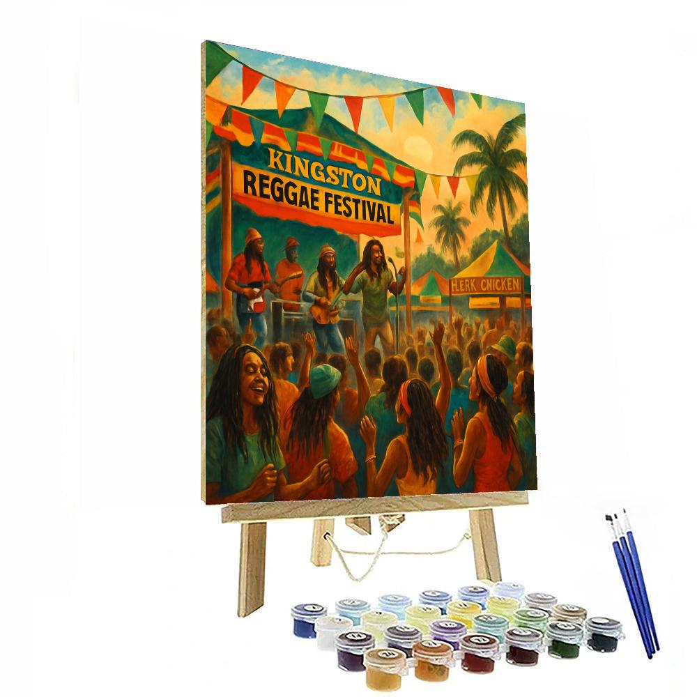 Kingston's Reggae Festival Numbered Painting Kits
