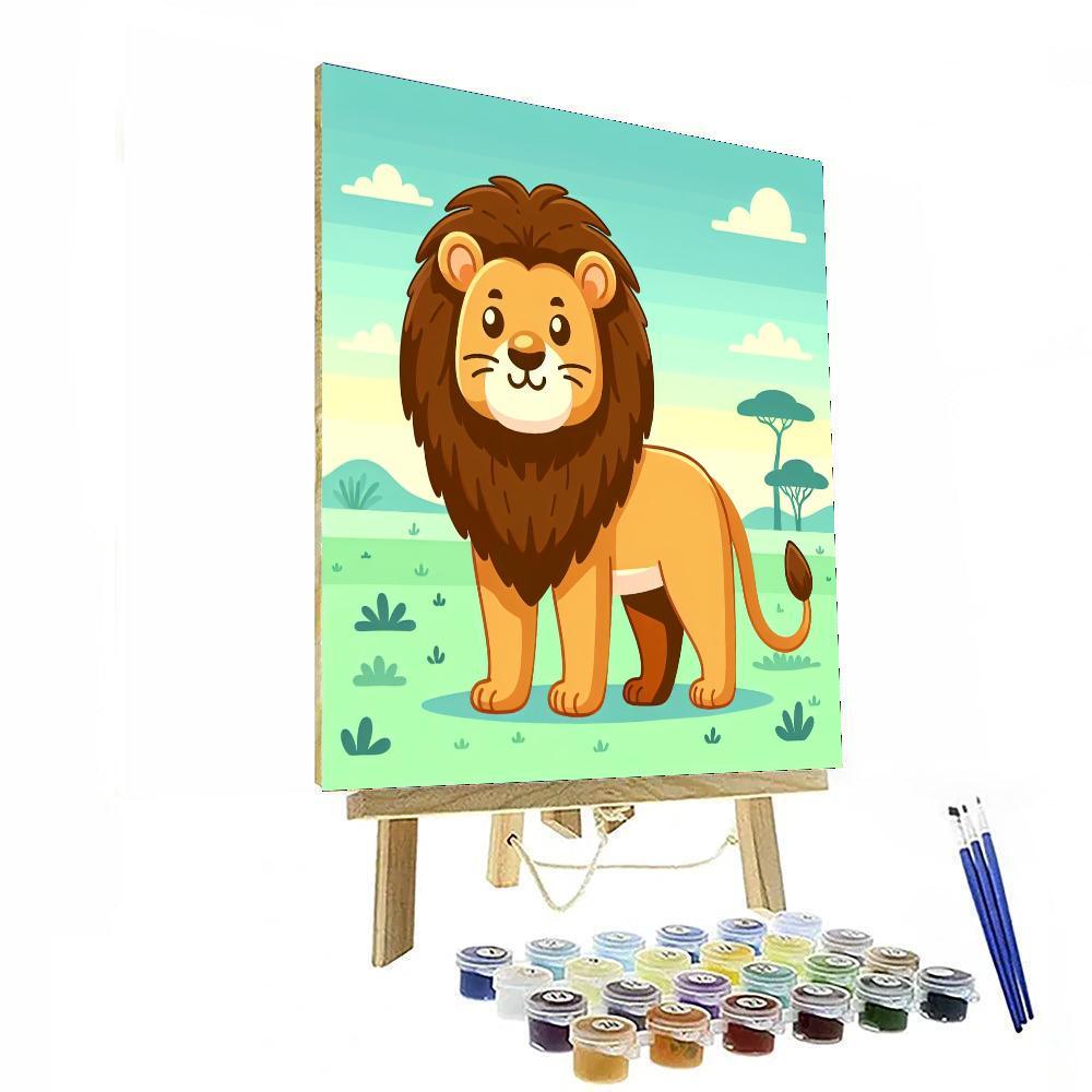 Safari Adventure Lion Roar Numbered Painting Kits
