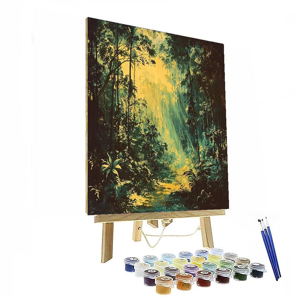 Nandalal Bose Inspired Forest's Whispering Wisdom  Painting Number Kit