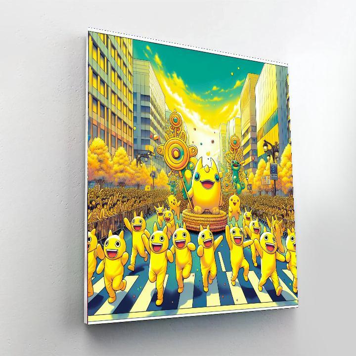 Yokohama Pikachu Outbreak - Japan DIY Paint By Numbers