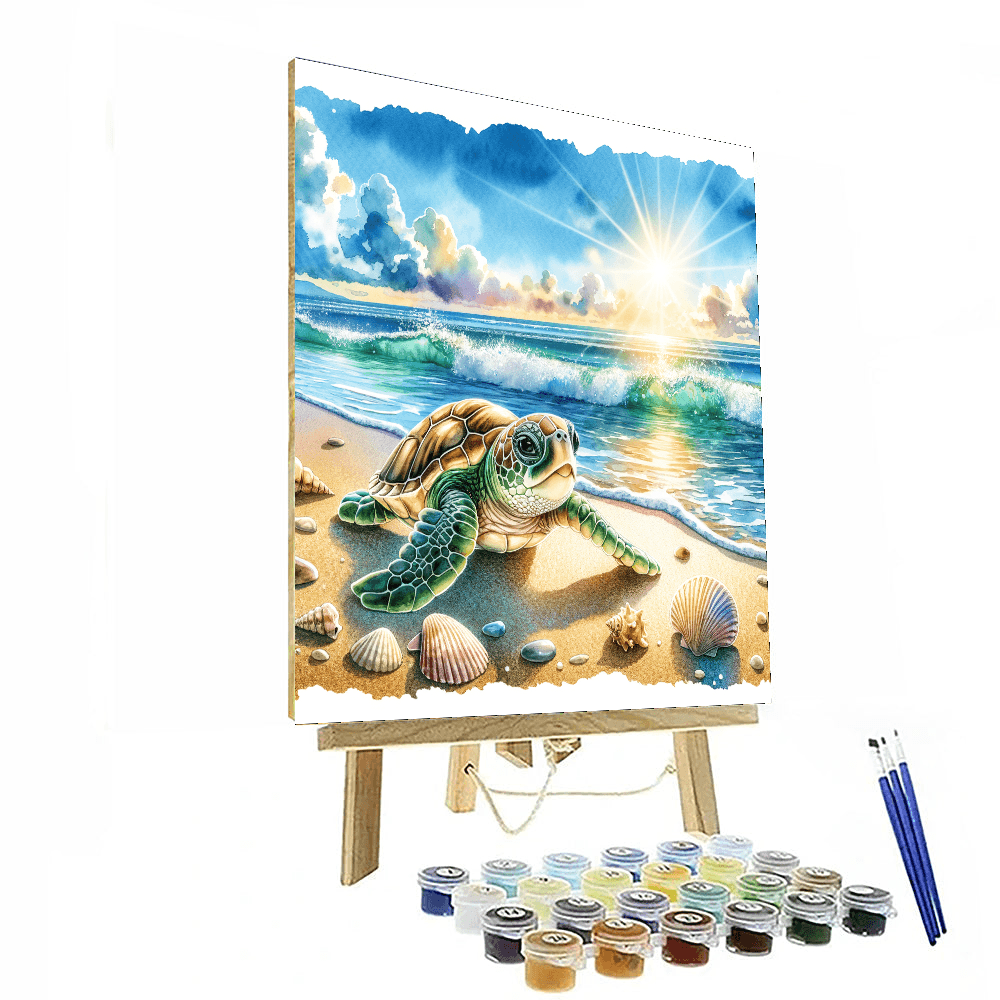 Curious Baby Turtle - DIY Painting By Numbers Kit – Artistry Rack