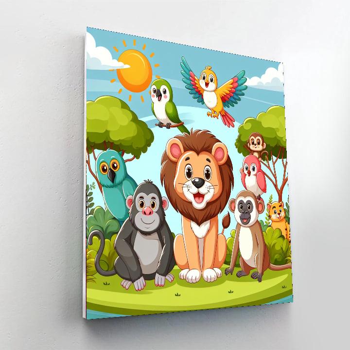 Magical Wildlife Safari Paint By Number