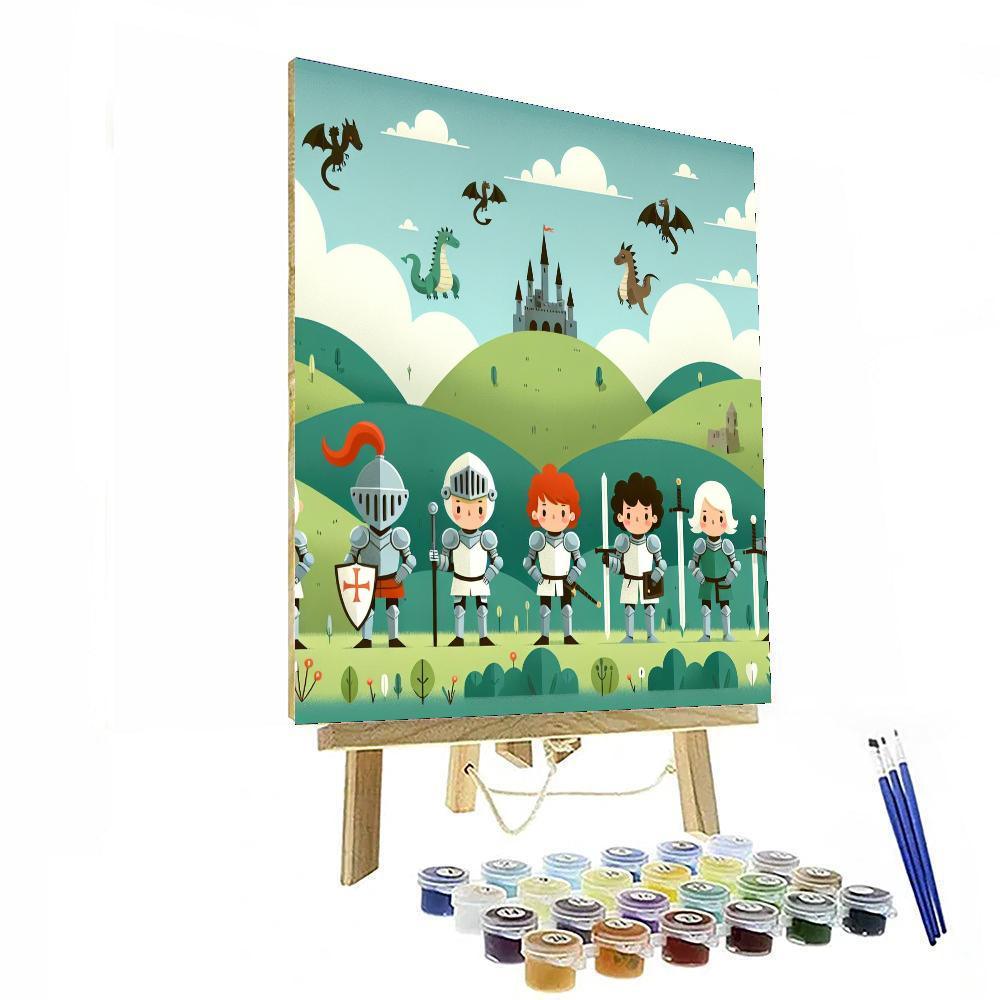 Royal Knight's Realm Paint By Numbers Kits