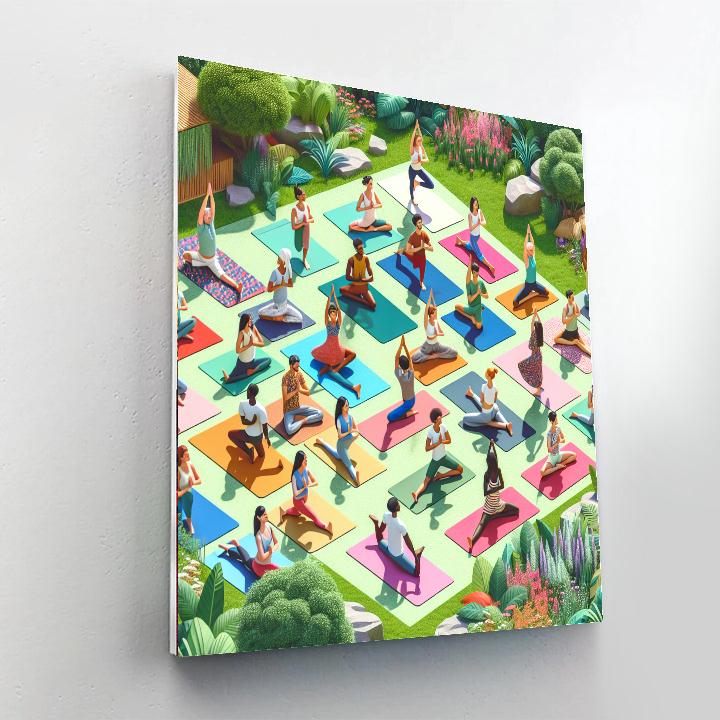 International Day Of Yoga - Global Painting By Numbers Kit