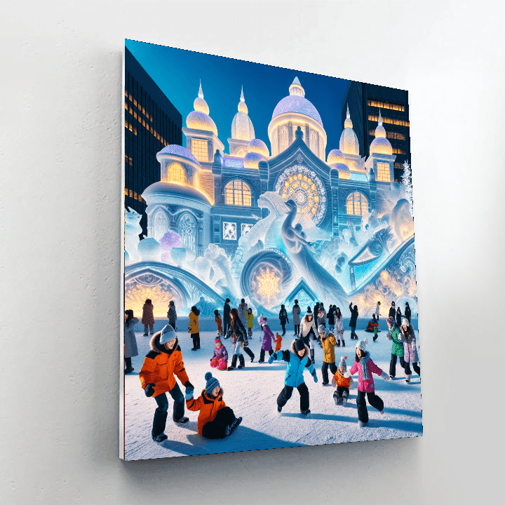 Hokkaido Snow Festival DIY Paint By Numbers